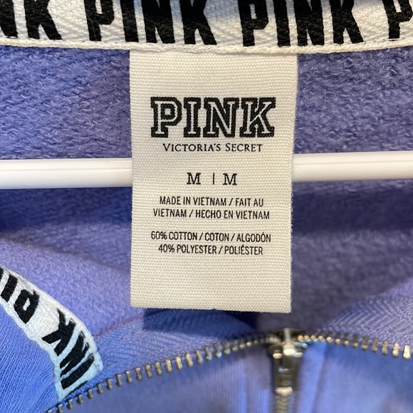 PINK Quarter Zip Sweatshirt - Picture 3 of 4